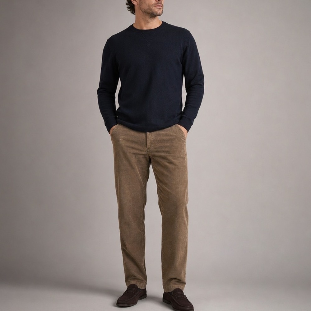 Lauren Ralph Lauren Men's Pants Brown Corduroy Straight Leg Chino